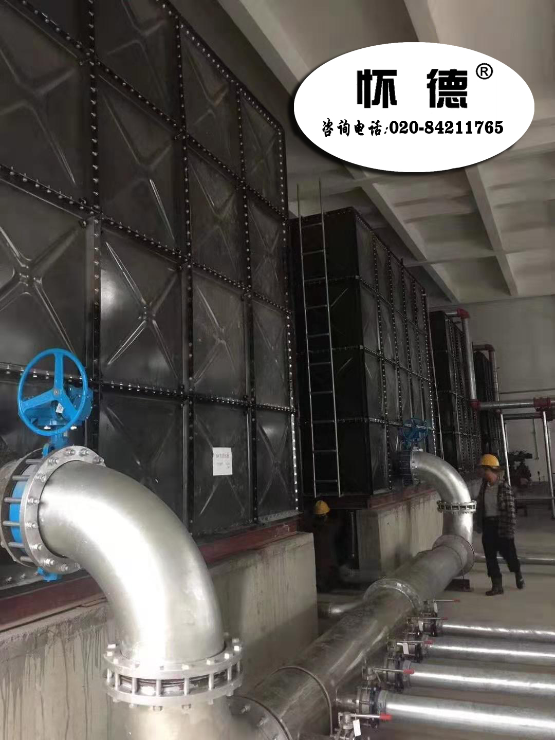 广州大型搪瓷钢水箱成功案例